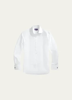 Ralph Lauren Purple LabelPoplin French Cuff Tuxedo Shirt