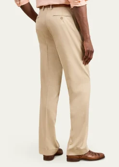 Ralph Lauren Purple LabelMen's Silk Gabardine Pleated Straight-Leg Trousers
