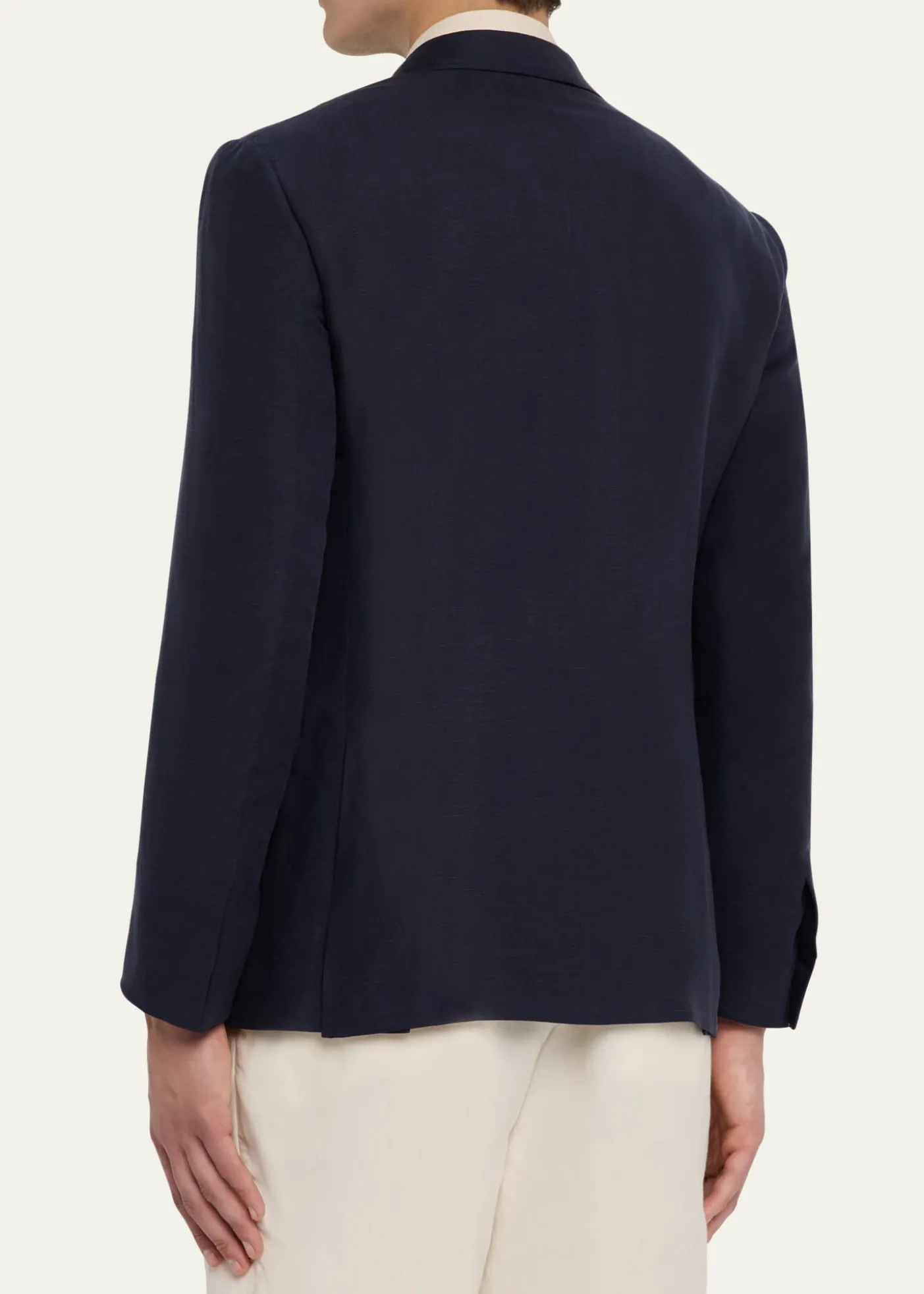 Ralph Lauren Purple LabelKent Hand-Tailored Silk-Linen Jacket