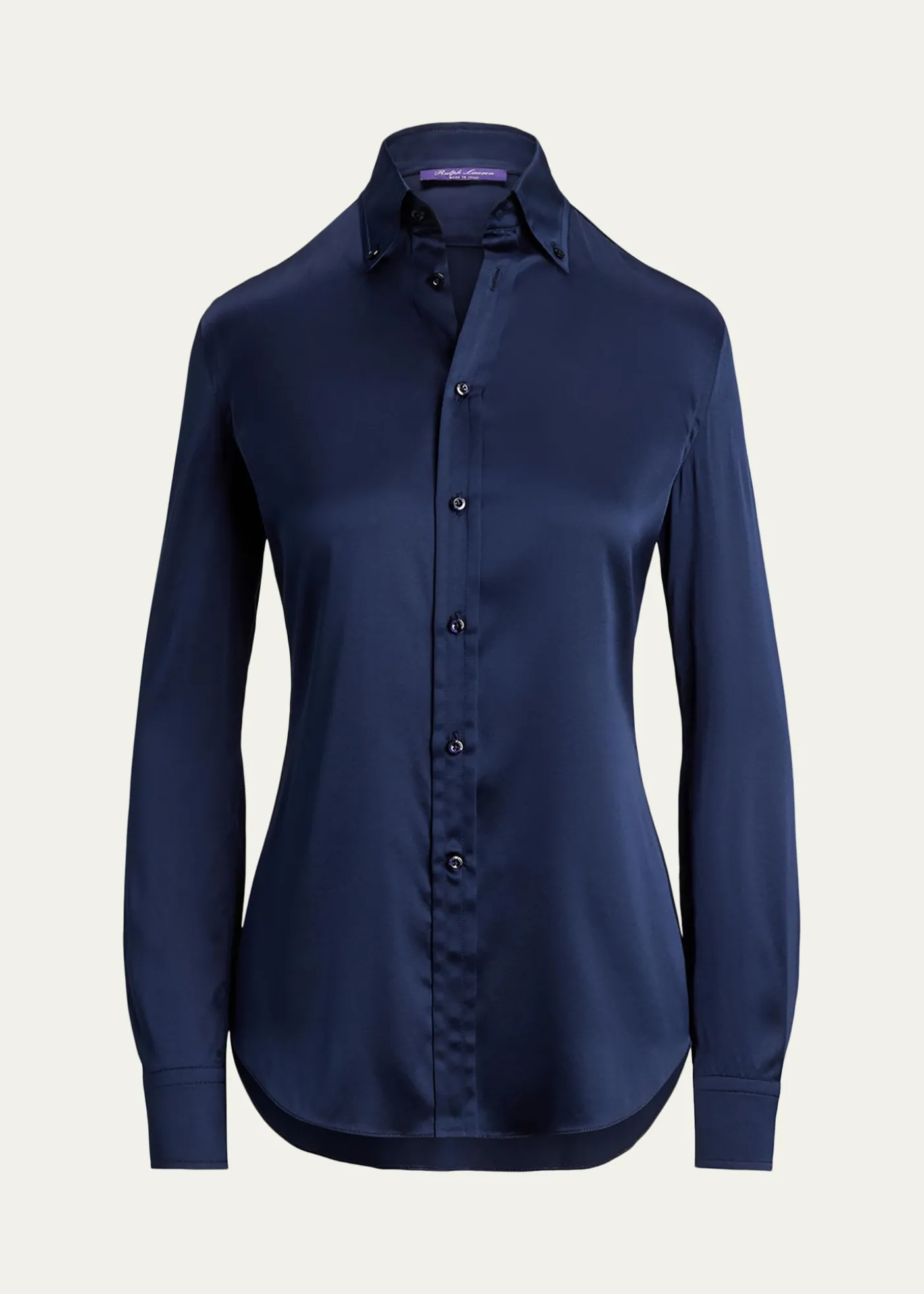 Ralph Lauren CollectionCameron Straight-Fit Silk Shirt