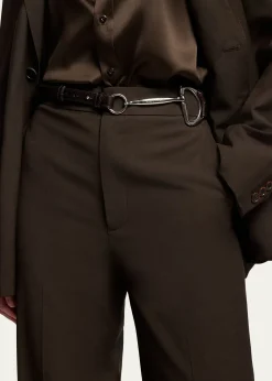 Ralph Lauren CollectionTri-Strap O-Ring Leather Belt
