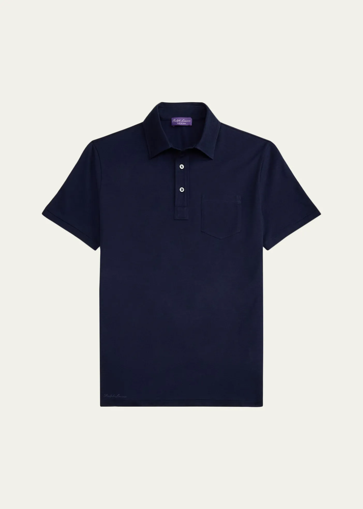 Ralph Lauren Purple LabelCotton-Cashmere Piqué Polo Shirt