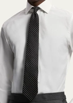 Ralph Lauren Purple LabelDotted-Diamond Silk Tie
