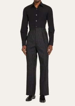 Ralph Lauren Purple LabelGlenn Handmade Rope-Stripe Trouser