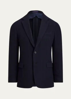 Ralph Lauren Purple LabelMen's Textured Wool Notch Lapel Sport Coat