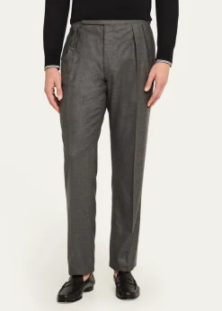 Ralph Lauren Purple LabelMen's Gregory Pleated Flannel Pants
