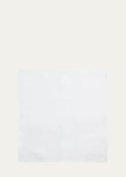 Ralph Lauren Purple LabelMen's Solid Linen Pocket Square