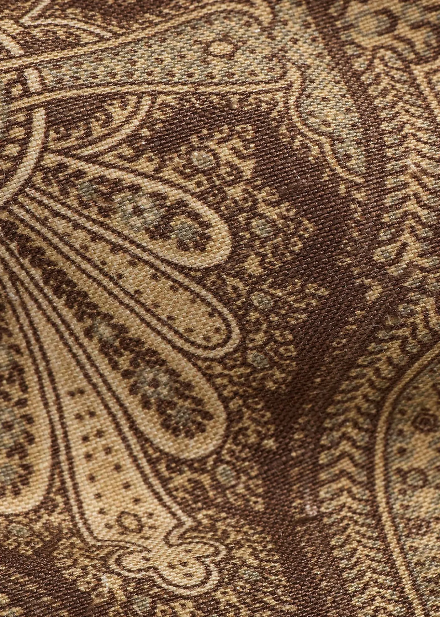 Ralph Lauren Purple LabelPaisley Linen-Silk Tie