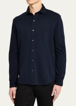 Ralph Lauren Purple LabelWashed Piqué Shirt