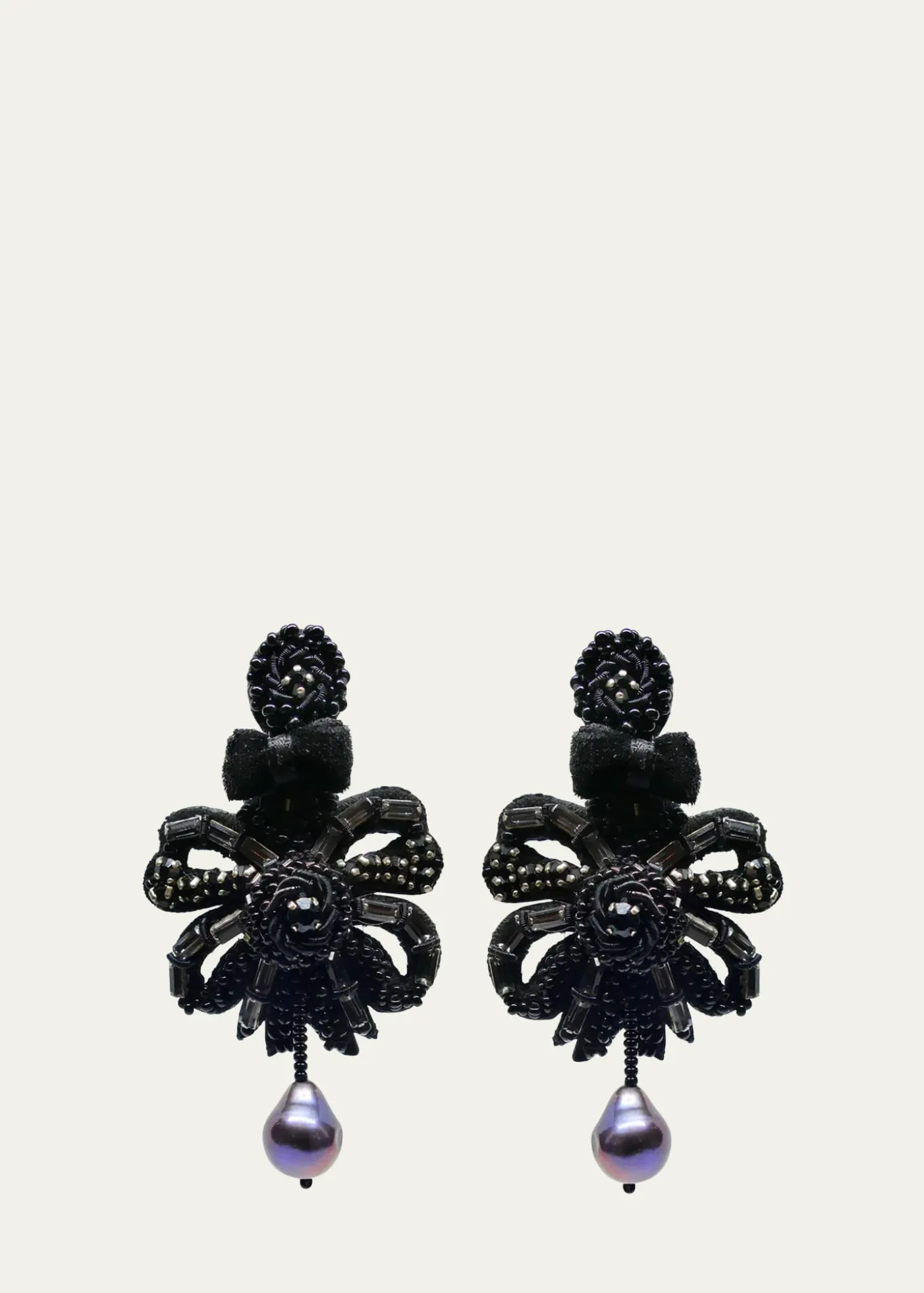 Ranjana KhanBeaded Bow Clip-On Earrings