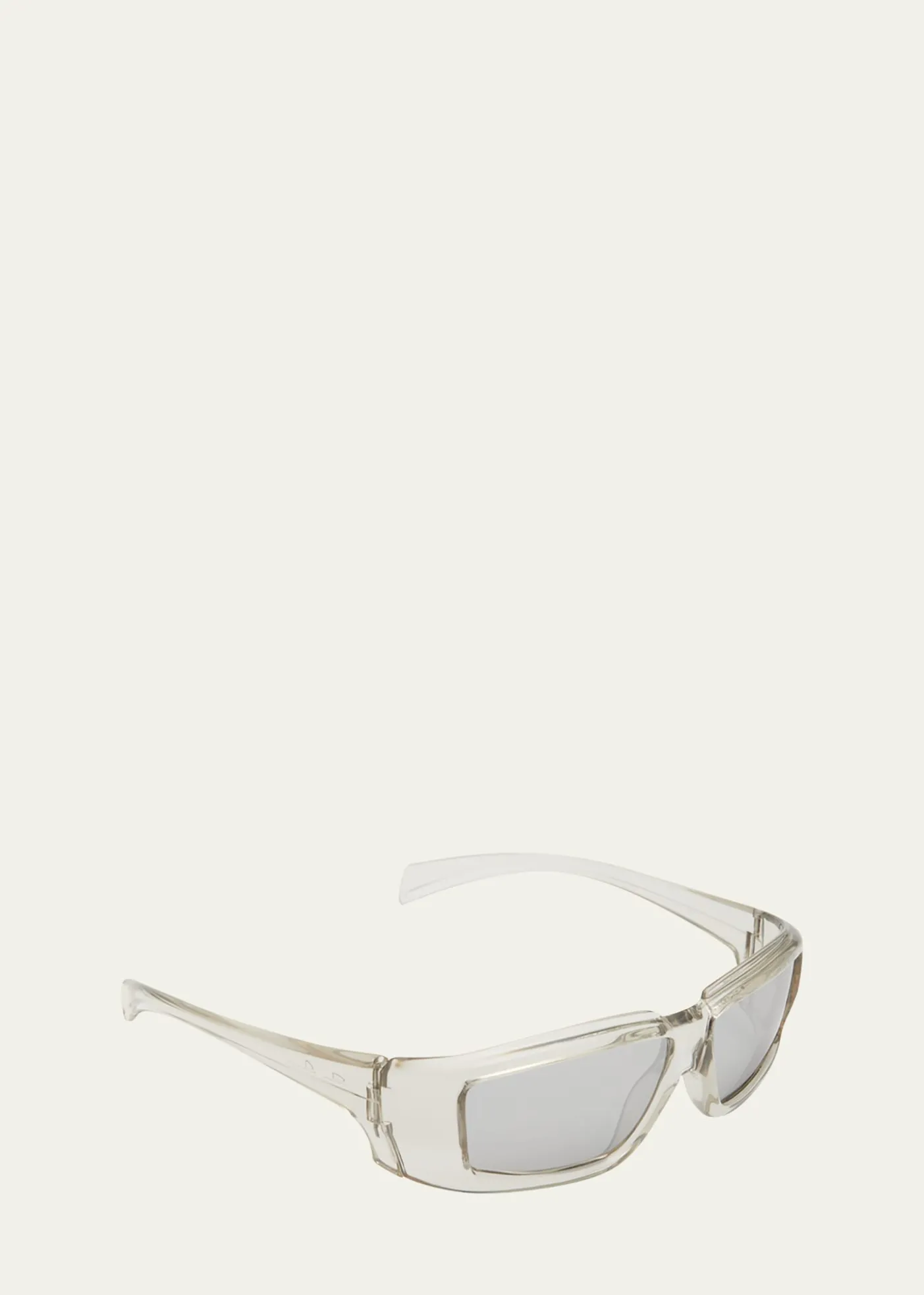 Rick OwensMen's Rick Clear Frame Square Sunglasses