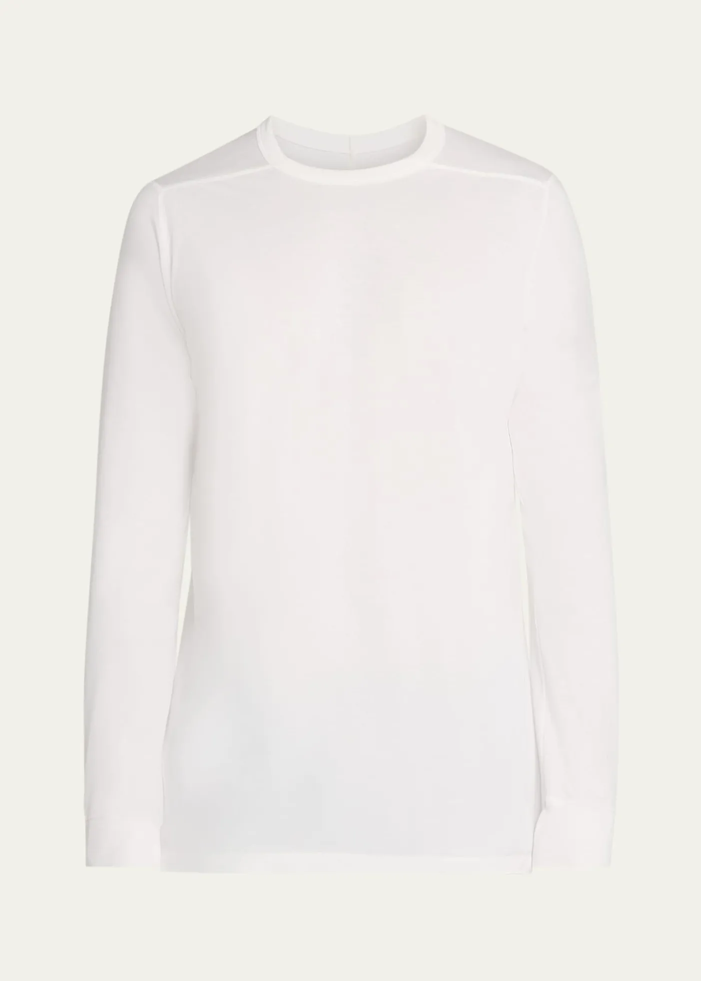 Rick OwensMen's Cotton Long-Sleeve Crewneck T-Shirt