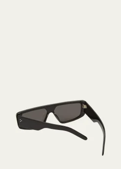 Rick OwensMen's Performa Flat-Top Shield Sunglasses