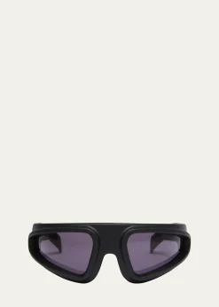 Rick OwensMen's Ryder Acetate and Nylon Wrap-Around Sunglasses