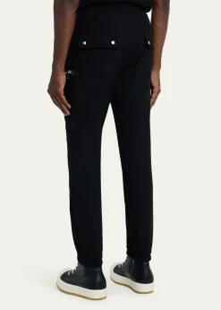 Rick OwensMen's Zipped Wool Drawstring Pants