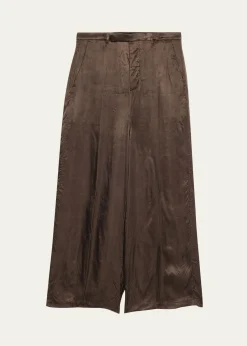 Rick OwensSatin Wide-Leg Pants