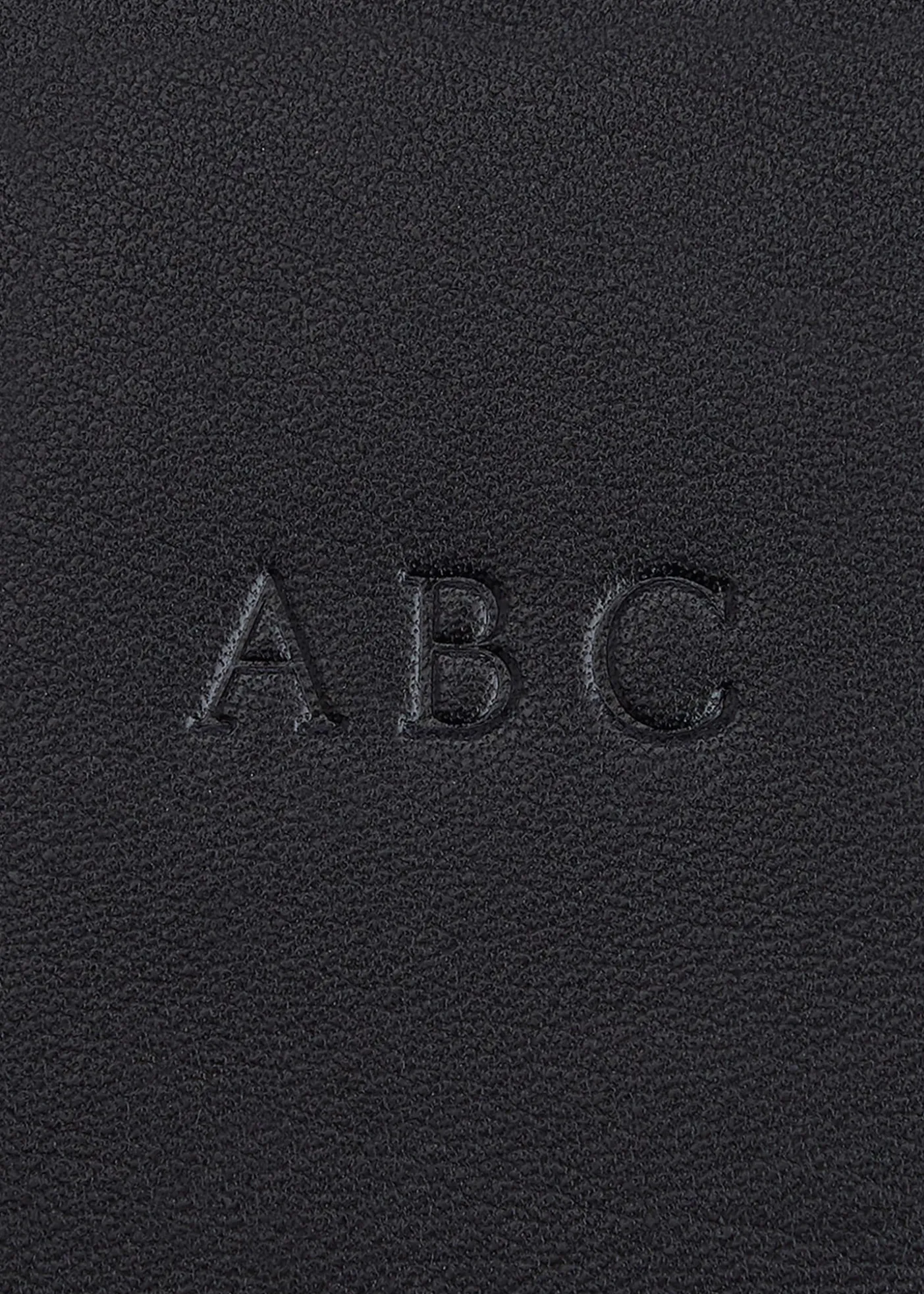 ROYCE New YorkMonogrammed Zippered Leather Credit Card Case, Personalized
