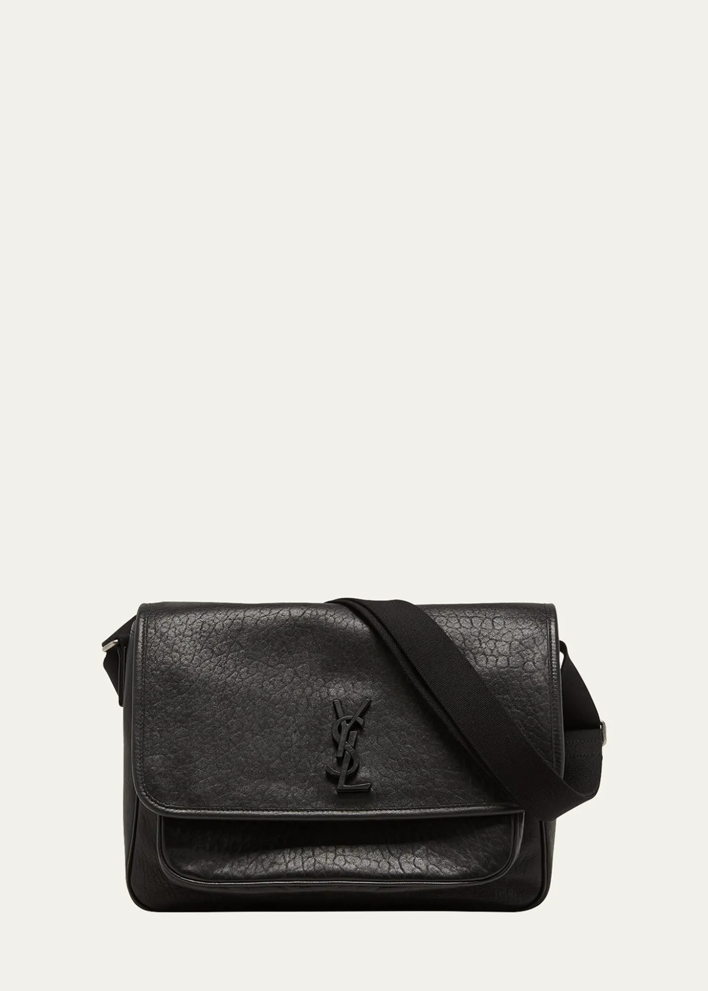 Saint LaurentMen's Niki YSL Messenger Bag in Grained Leather