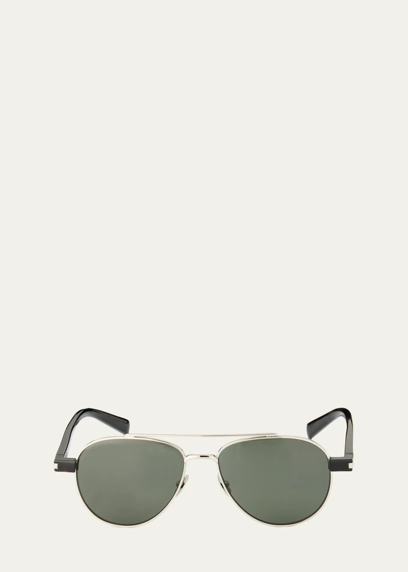 Saint LaurentMen's Sl 843-002 Double-Bridge Aviator Sunglasses