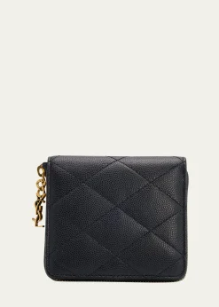 Saint LaurentCassandre YSL Quilted Leather Wallet