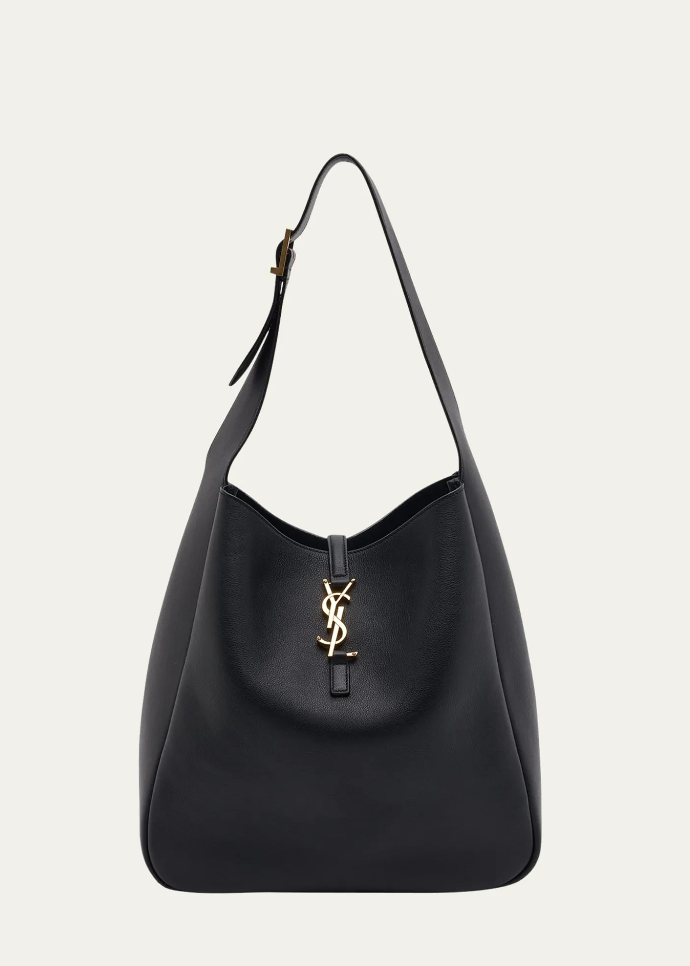 Saint LaurentLe 5 A 7 Large Shoulder Bucket Bag in Smooth Leather