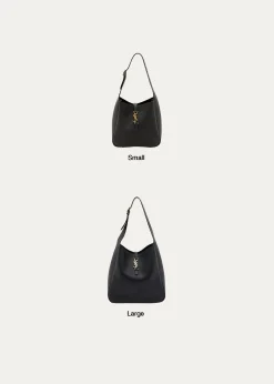 Saint LaurentLe 5 A 7 Large Shoulder Bucket Bag in Smooth Leather