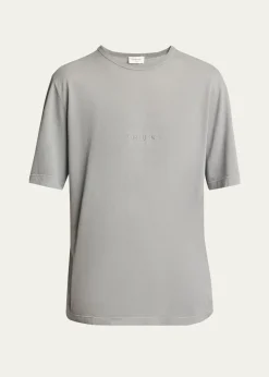 Saint LaurentMen's Basic Logo T-Shirt