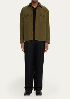 Saint LaurentMen's Classic-Fit Corduroy Overshirt