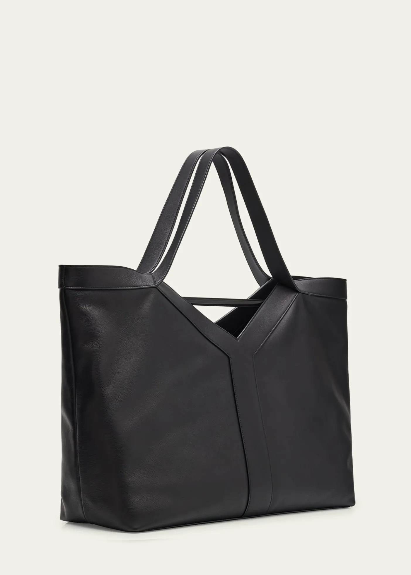Saint LaurentMen's Giant Y Grainy Leather Tote Bag