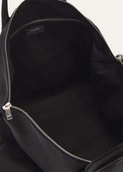 Saint LaurentMen's Grained Leather Bowling Tote Bag