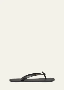 Saint LaurentMen's Leather Thong Sandals