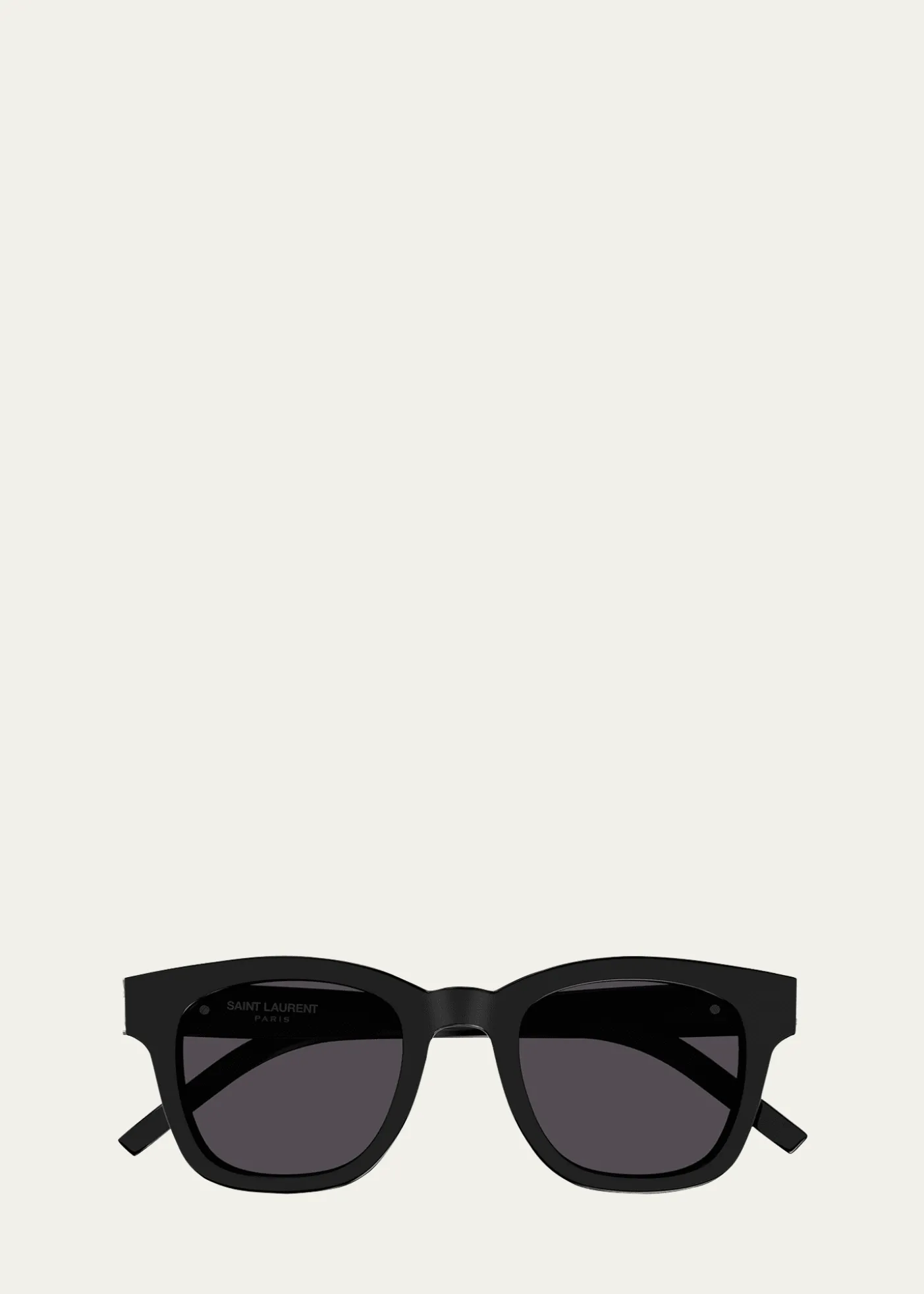 Saint LaurentMen's M124 Nylon and Acetate Rectangle Sunglasses