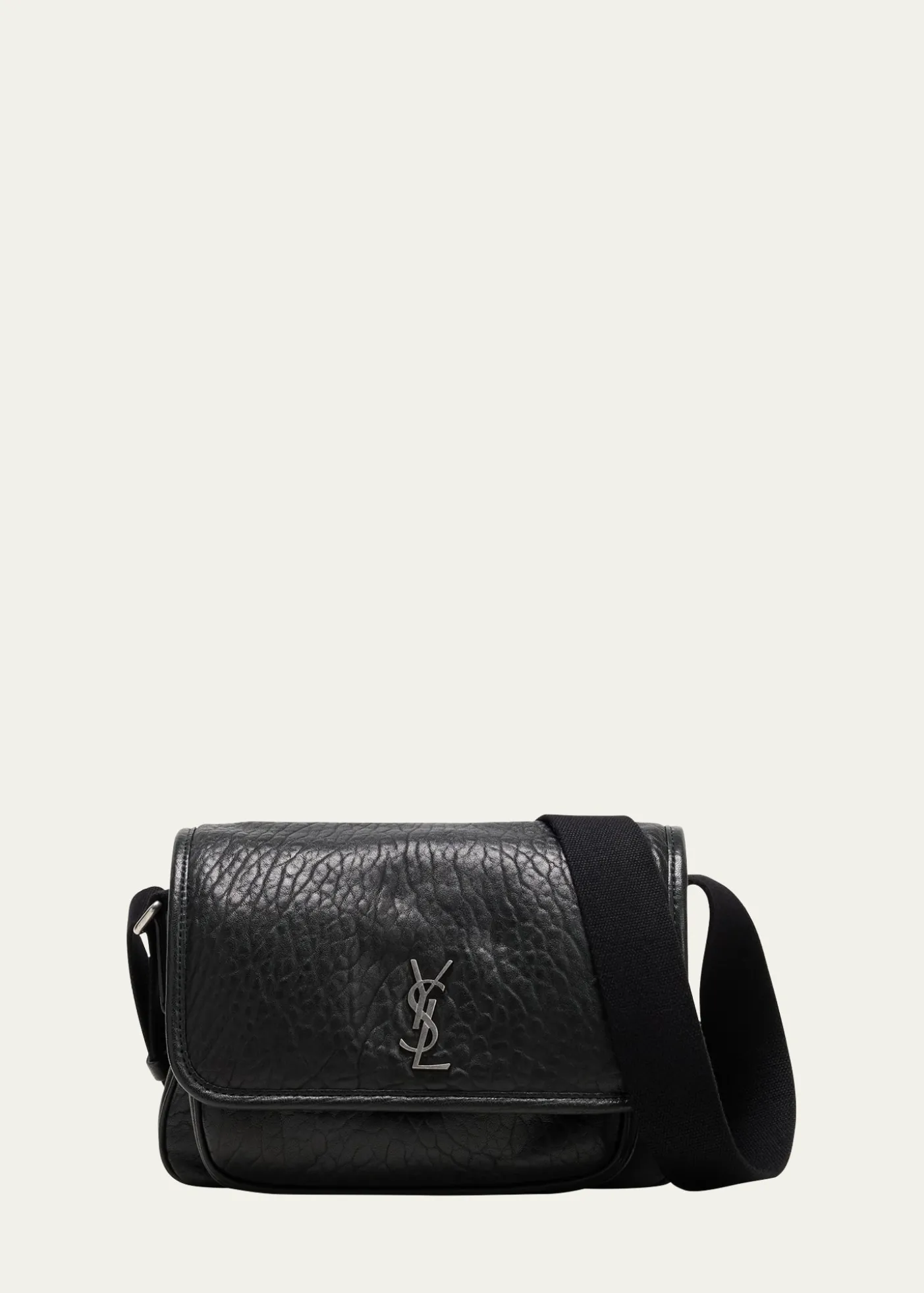 Saint LaurentMen's Niki Small Messenger Bag in Grained Lambskin