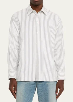 Saint LaurentMen's Striped Sport Shirt