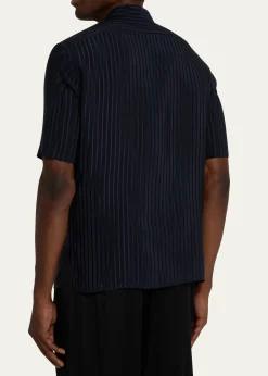 Saint LaurentMen's Tonal Stripe Button-Down Shirt