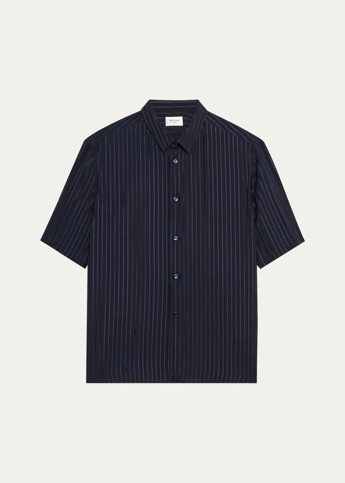 Saint LaurentMen's Tonal Stripe Button-Down Shirt