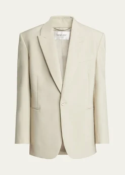 Saint LaurentMen's Wool-Silk Relaxed Sport Coat