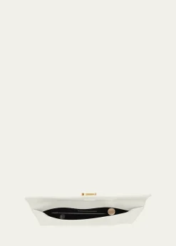 Saint LaurentUptown YSL Pouch in Grained Leather