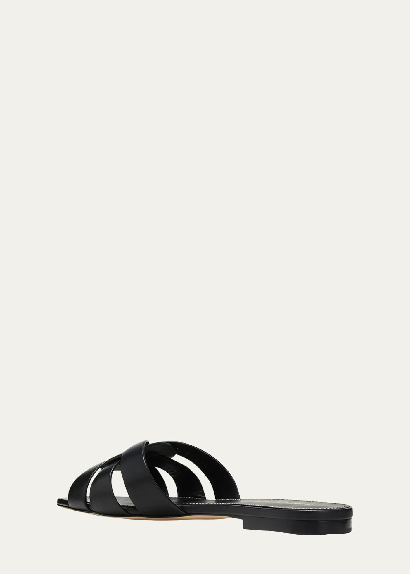 Saint LaurentWoven Leather Sandal Slide