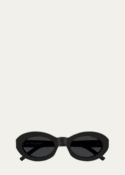 Saint LaurentYSL Acetate Oval Sunglasses