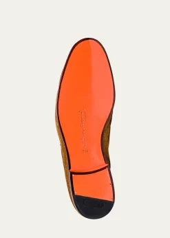 SantoniMen's Carlos Suede Penny Loafers