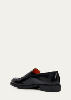 SantoniMen's Easy Leather Penny Loafers