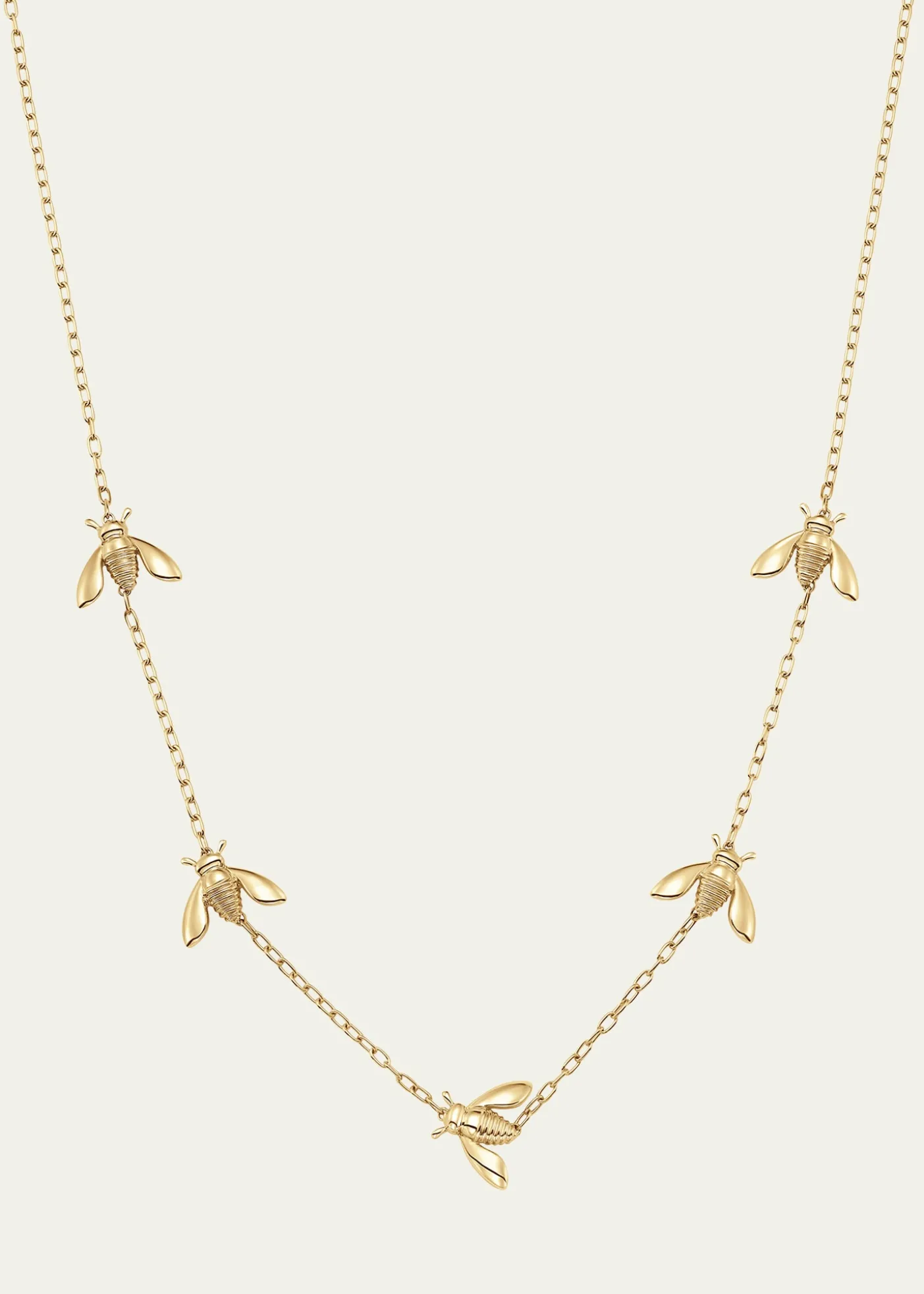 Sara Weinstock18K Yellow Gold Queen Bee Extra Petite 5-Station Necklace