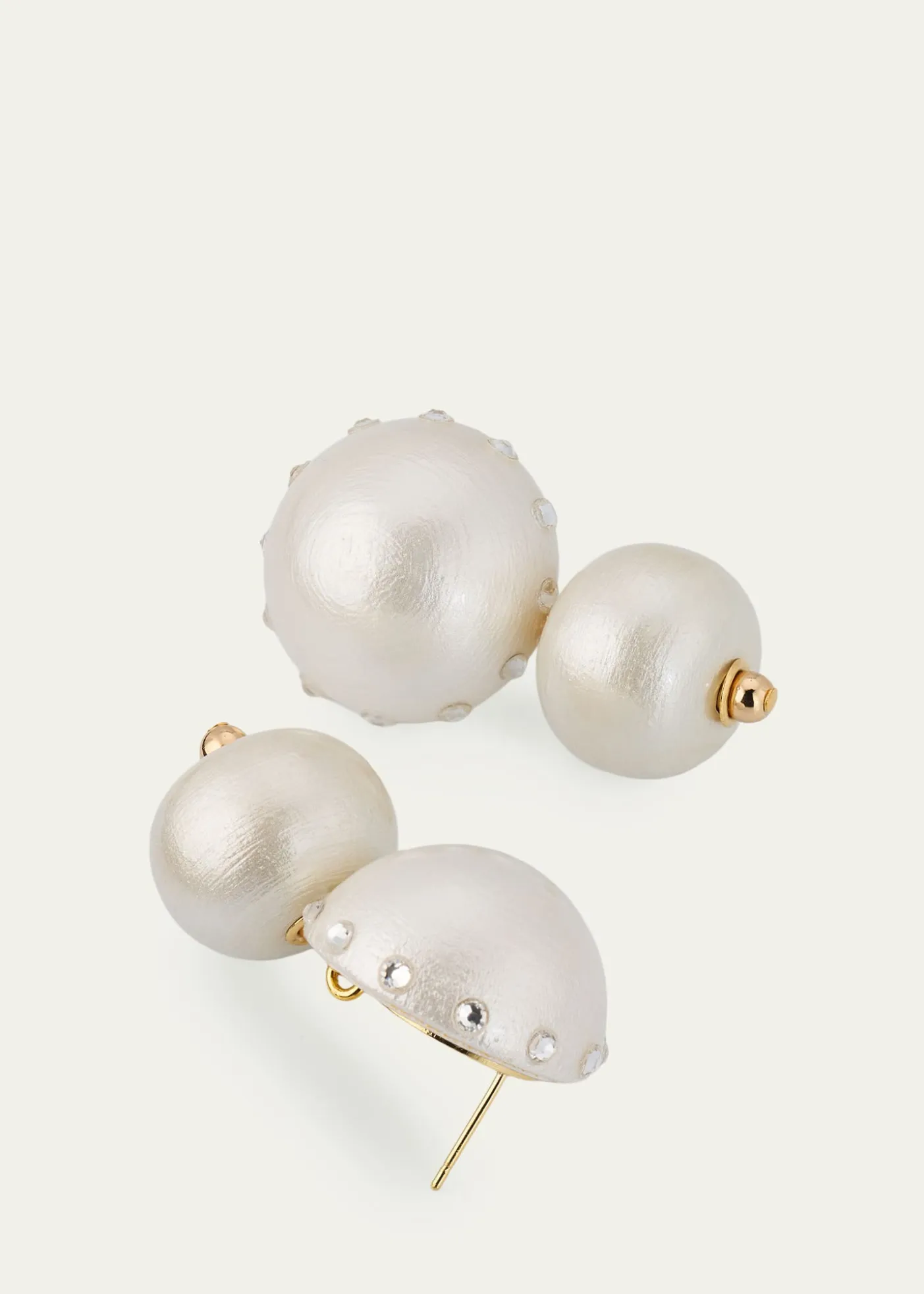 Saule LabelLivia White Heron Earrings