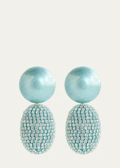 Saule LabelSelena Clip-On Earrings in Azure Dream