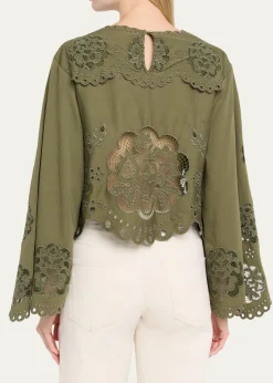 SeaGardener Embroidered Blouse