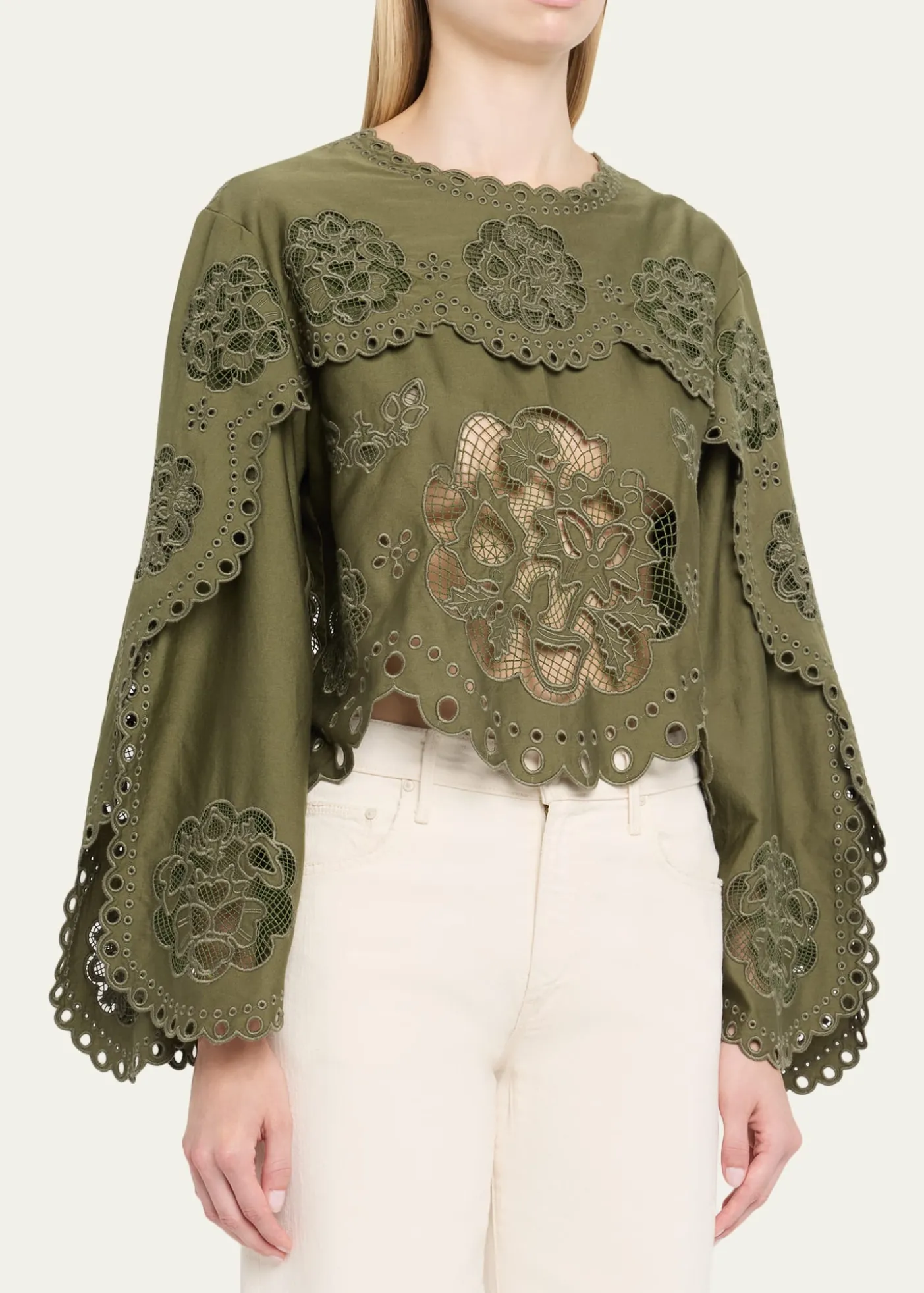 SeaGardener Embroidered Blouse