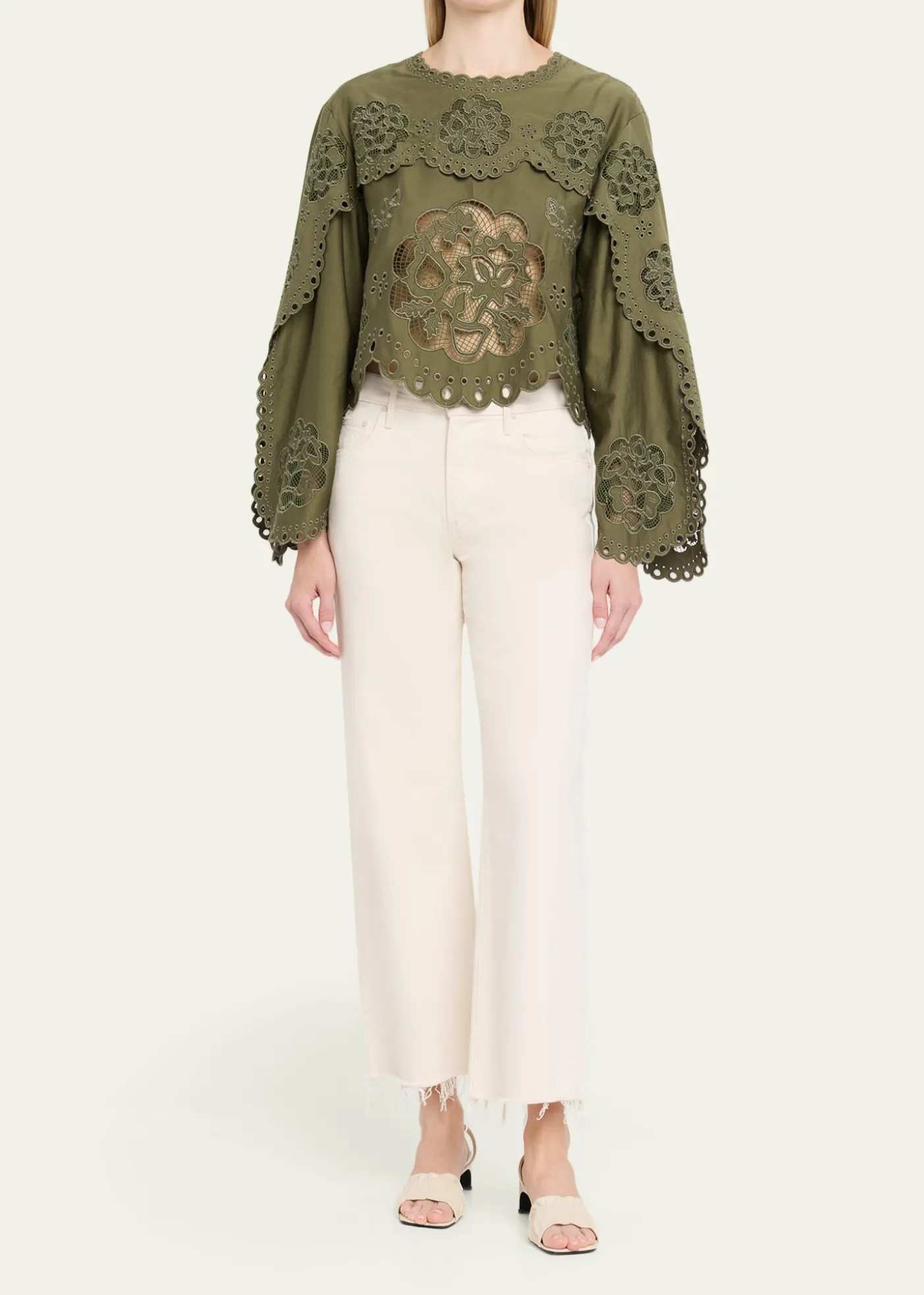 SeaGardener Embroidered Blouse