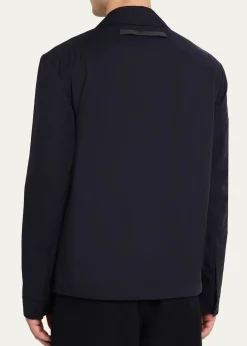 SeaseMen's Jib Set Stretch Nylon Overshirt