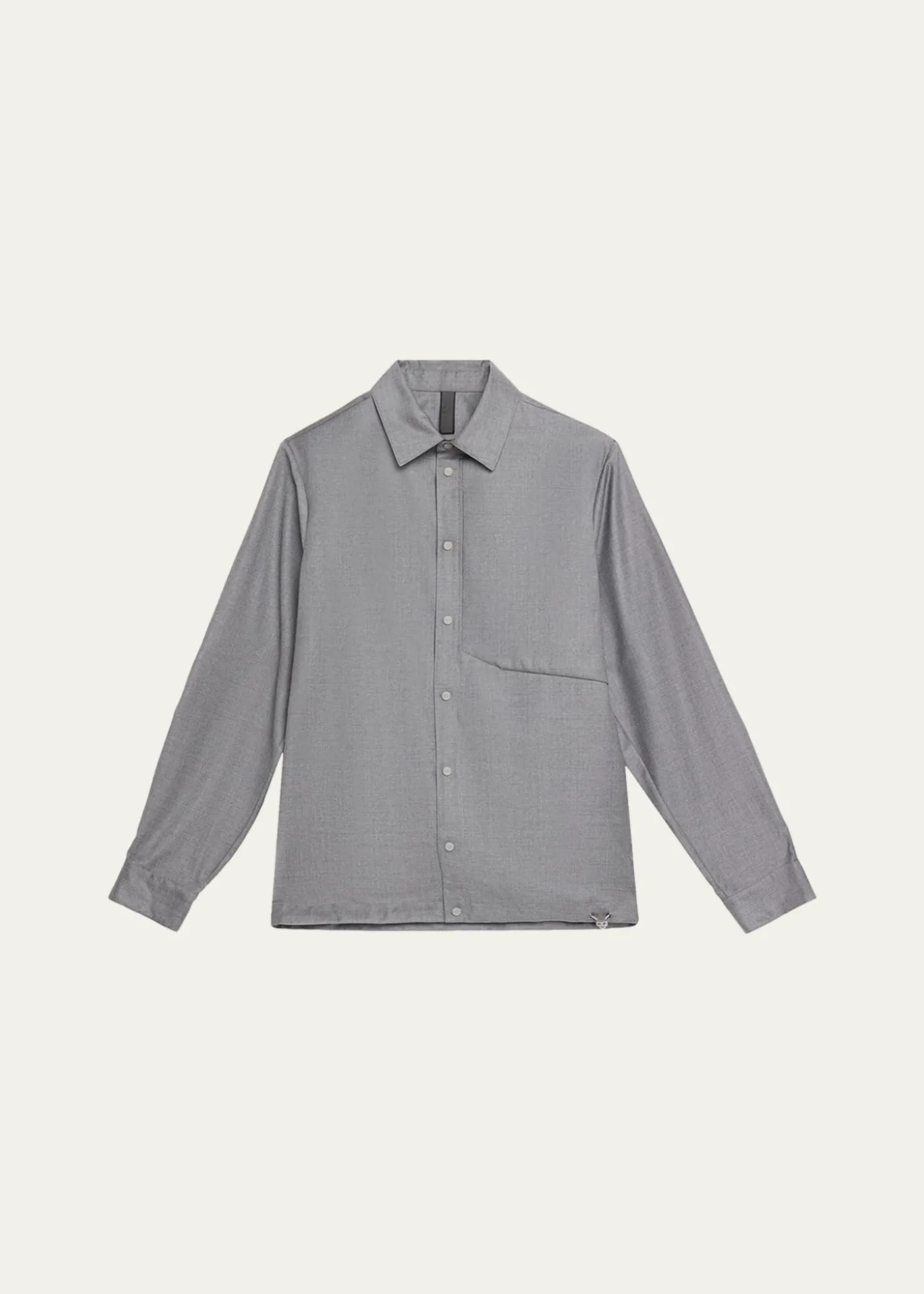 SeaseMen's New Gate Invisible-Zip Snap-Front Shirt